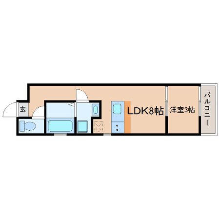 立花駅 徒歩10分 1階の物件間取画像